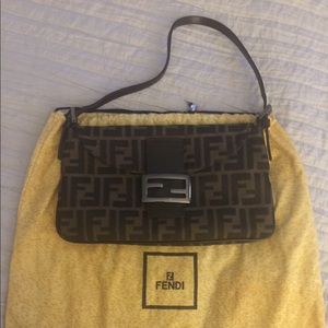 Authentic Fendi fabric bag